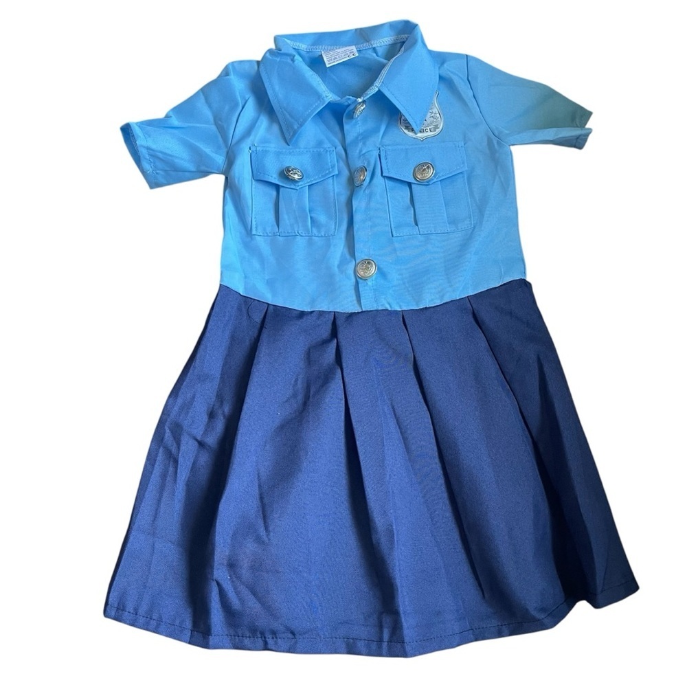 Police Girl Costume Medium Girl